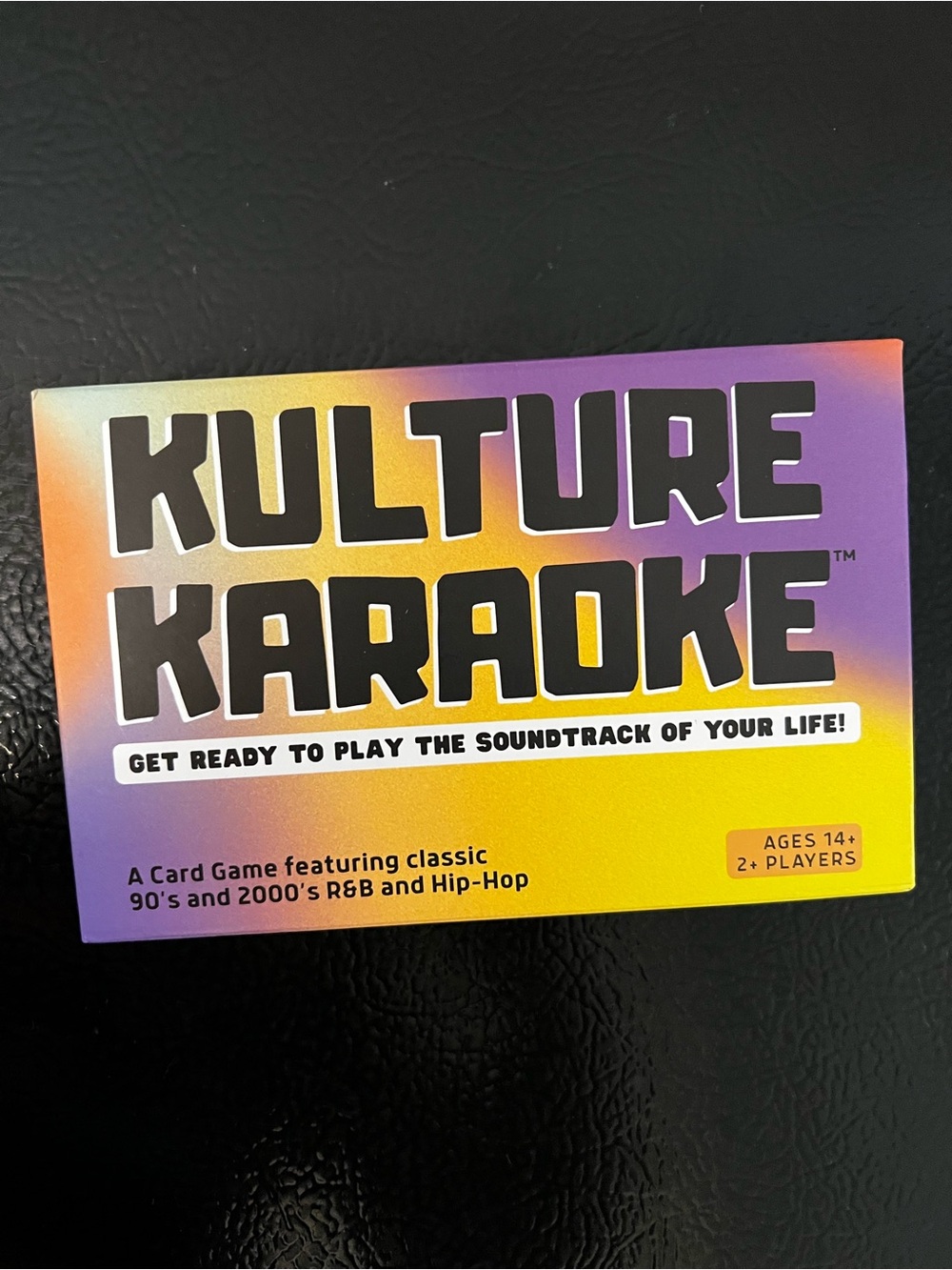 Kulture Karaoke Card Game - Purple & Yellow Gradient